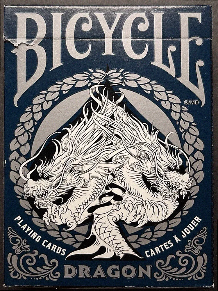 DRAGON BLUE 2021 BICYCLE PLAYING CARDS OPEN/PERFECT! ONE SHIP FEE!